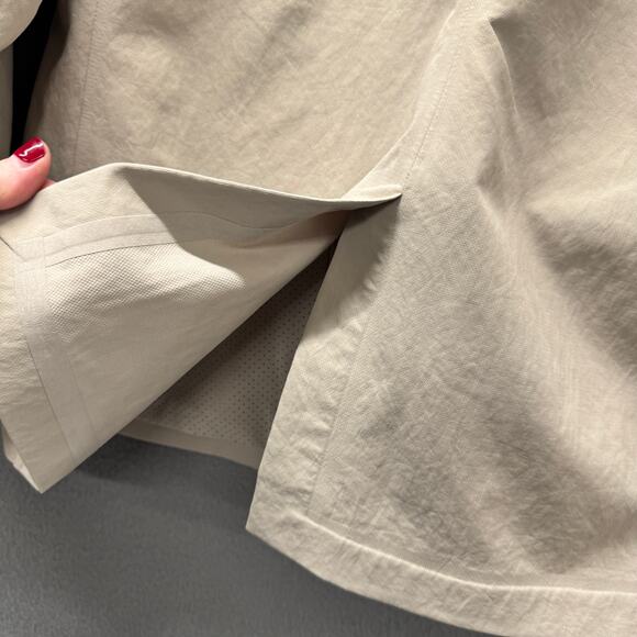 Lululemon Venture Blazer Mens Large Light Khaki Tan Activewear Jacket Snap Up - Picture 9 of 12